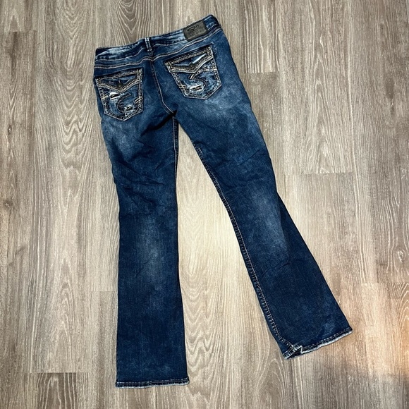 Silver Mid Rise Elyse Bootcut Jeans - Picture 4 of 6